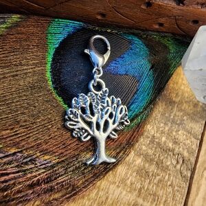 Silver Tree of Life Charm for Mom Family Tree Charm Bracelet Nature Garden Charm